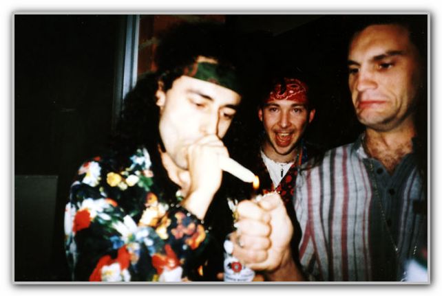 Dj Critter & Dave at a party circa 1995